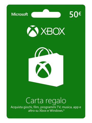 XBOX CARTA REGALO 50?