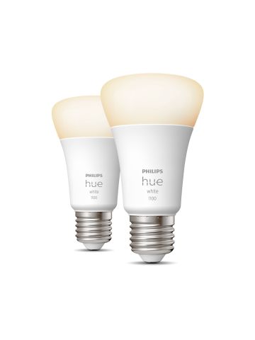 HUE WHITE 2 X LAMPADINA E27 9.5W 75W