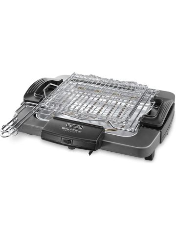 De'Longhi BQ60 Barbecue Grill Elettrico con Doppia Griglia e Bistecchiera