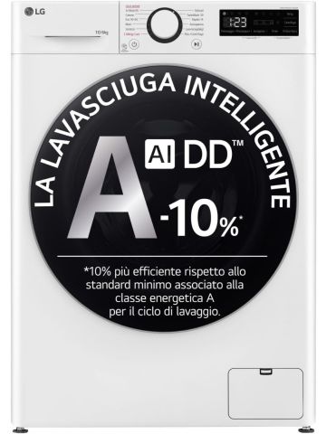 LG AI DD D4R5010TSWS LAVASCIUGA 10 / 6kg