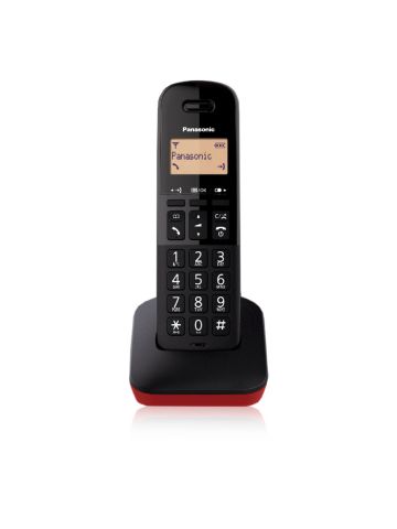 PANASONIC KX-TGB610JTR TELEFONO TELEFONO ANALOGICO/DECT NERO, ROSSO 