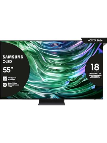 Samsung OLED TV 55" QE55S90DAEXZT, OLED HDR+, Upscaling AI 4K, Processore NQ4 AI GEN2